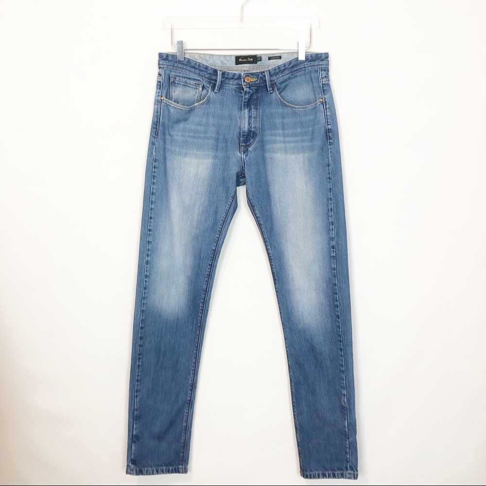 Massimo Dutti Casual Fit Medium Wash Jeans 32x35